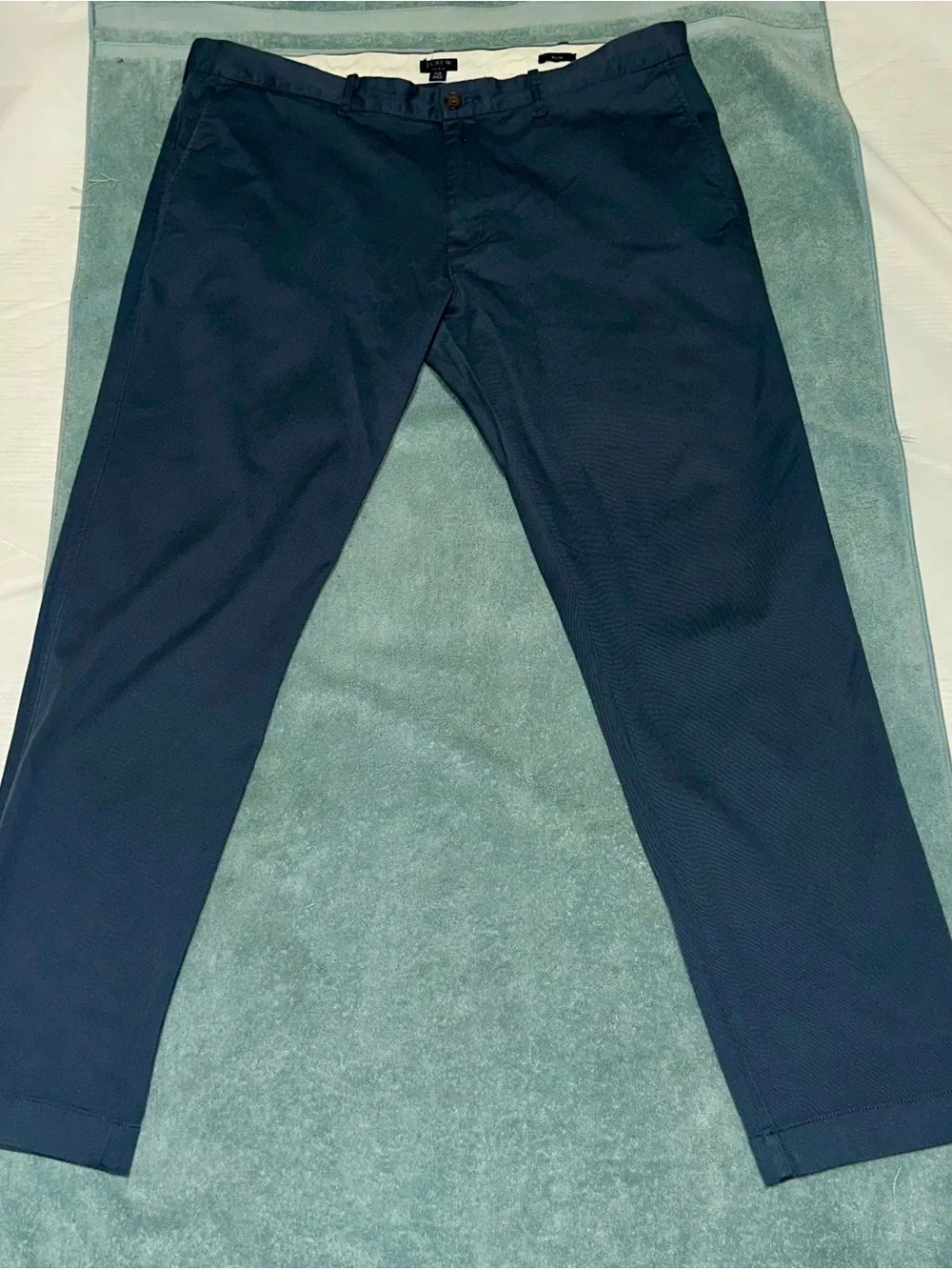 J.Crew Men's Aqua blueish green Chino Pants - Classic Straight Fit